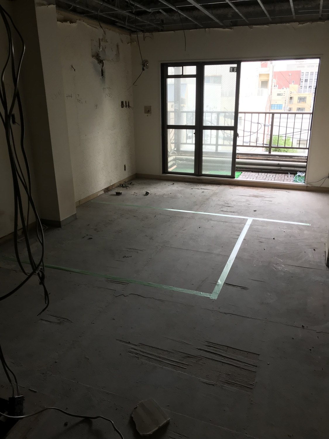元町クリニックの施工前の室内